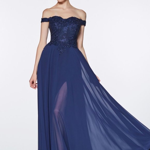 Sweetheart Neck Off Shoulder Evening Dress CD7258